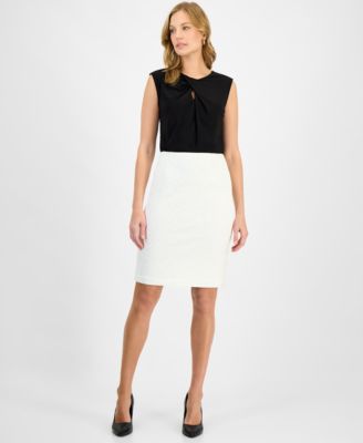 Women's Bonded Lace Slim Pencil Skirt