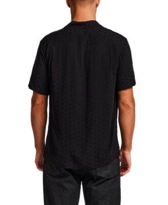 Men's Short-Sleeve Dobby Camp Collar Shirt