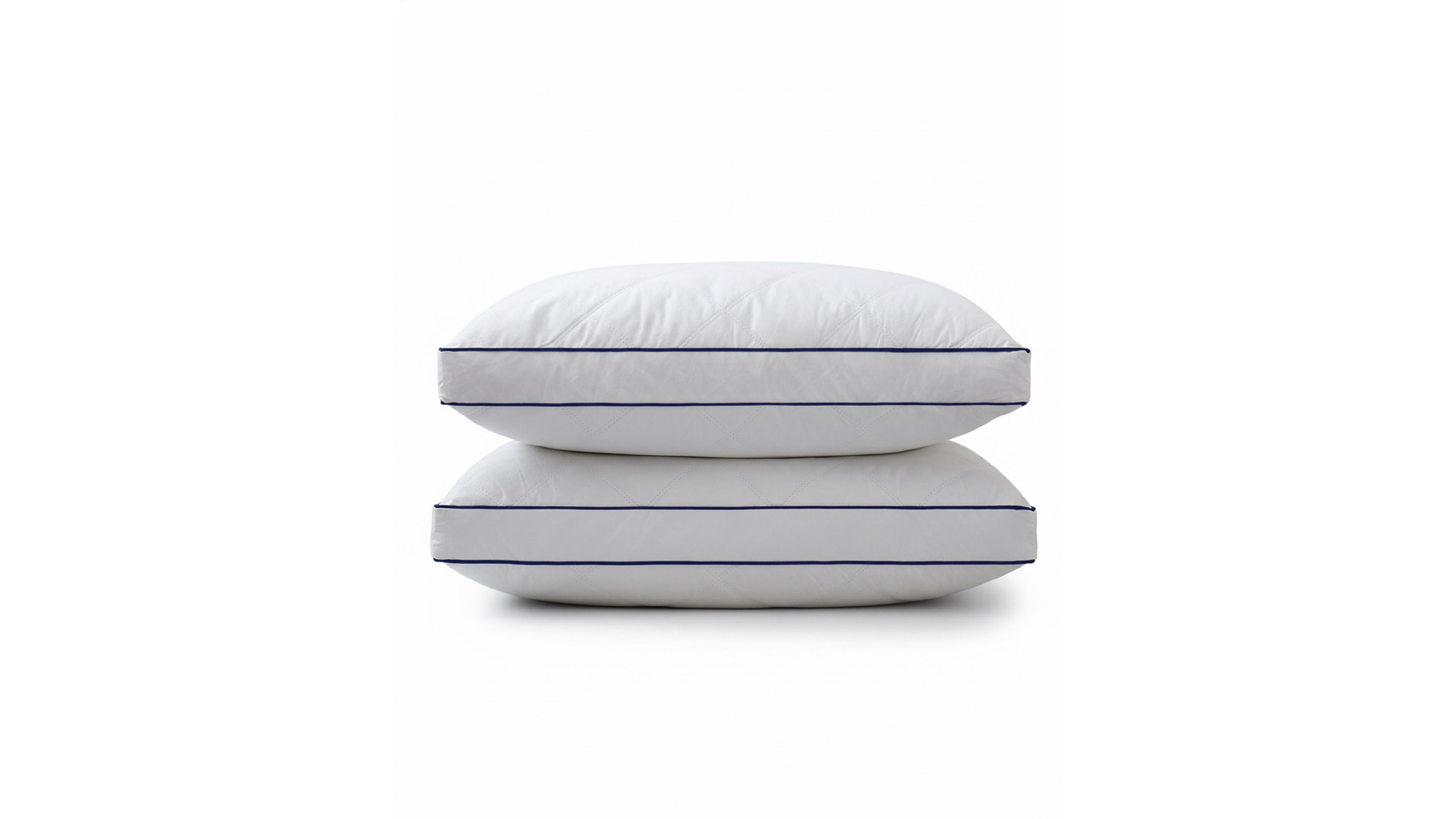 Unikome Quilted Goose Down Feather 2-Pack Pillows, Standard