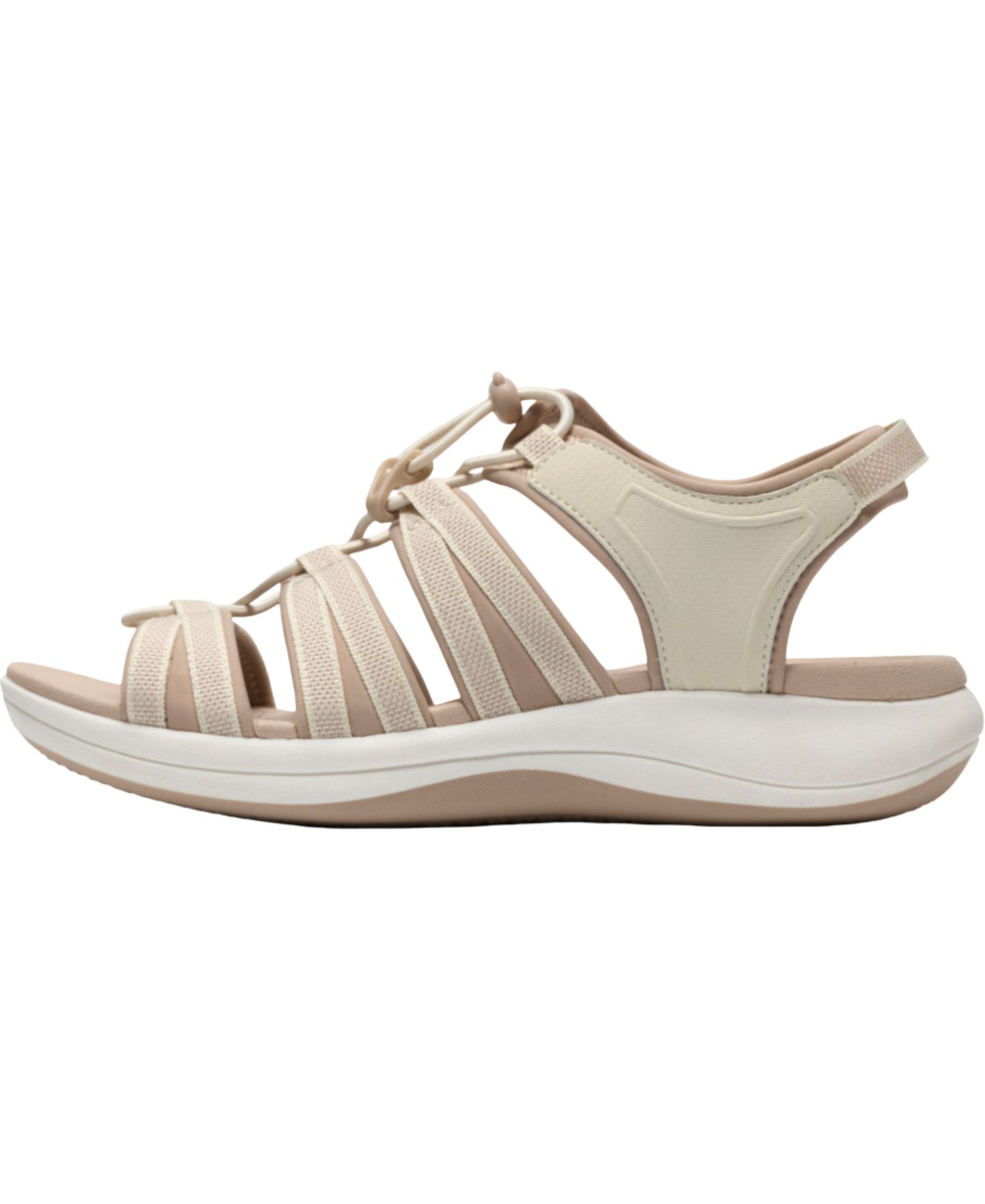 Женские сандалии Clarks Cloudsteppers Mira Mabel Open Toe, цвет: Кремовый — фото 6
