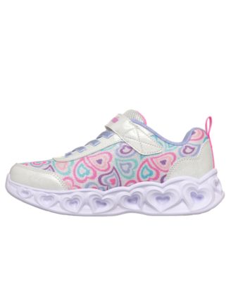 Little Girls Heart Lights - Boogie Love Stay-Put Light-Up Casual Sneakers from Finish Line