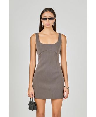 Women's Lace Trim Mini Dress