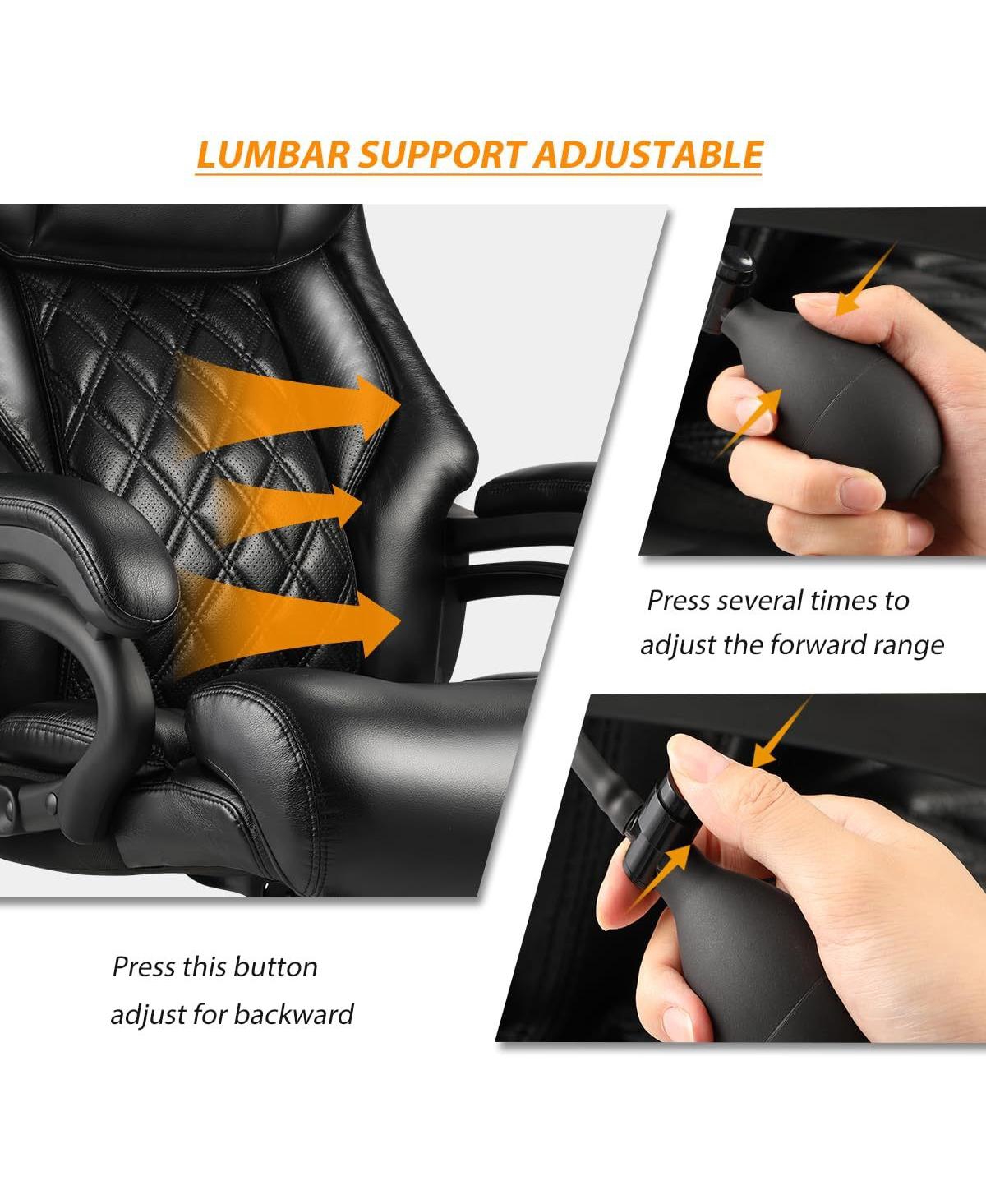 Streamdale Furniture 500lbs Big and Tall Office Chair for Heavy People Executive Computer Desk Chair