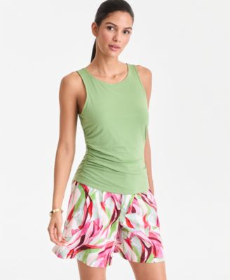 Women's Luxe-Layering Jersey Ruched Tank