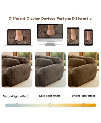 Streamdale U-shaped Boneless Sofa, Chocolate