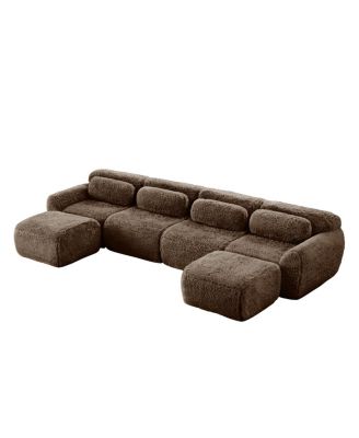 Streamdale U-shaped Boneless Sofa, Chocolate