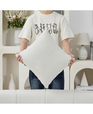 Chenille curved sectional sofa with 6 pillows, modular semi-circular sofa for any room