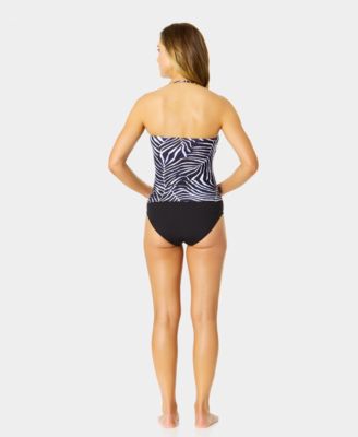 Women's Printed Strapless Tankini Swim Top