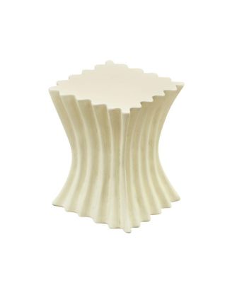 Vintage Fiberglass Side Table - Beige