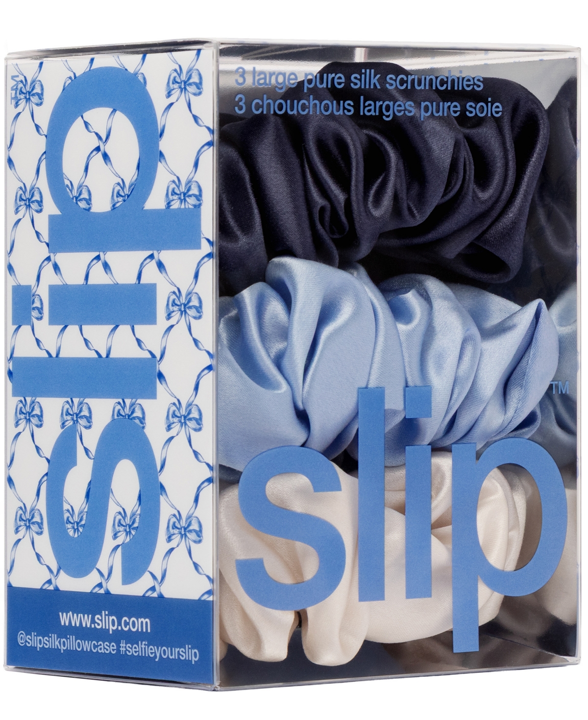 Slip 3-Pc. Skye Pure Silk Large Scrunchies