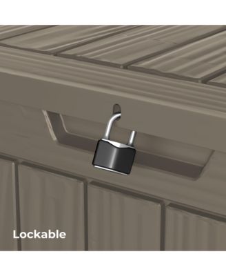 28 Gallon Waterproof Outdoor Resin Storage Patio Boxes