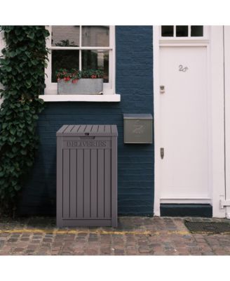 31 Gallon Resin Outdoor Patio Storage Deck Garden Storage Box with Side Handles