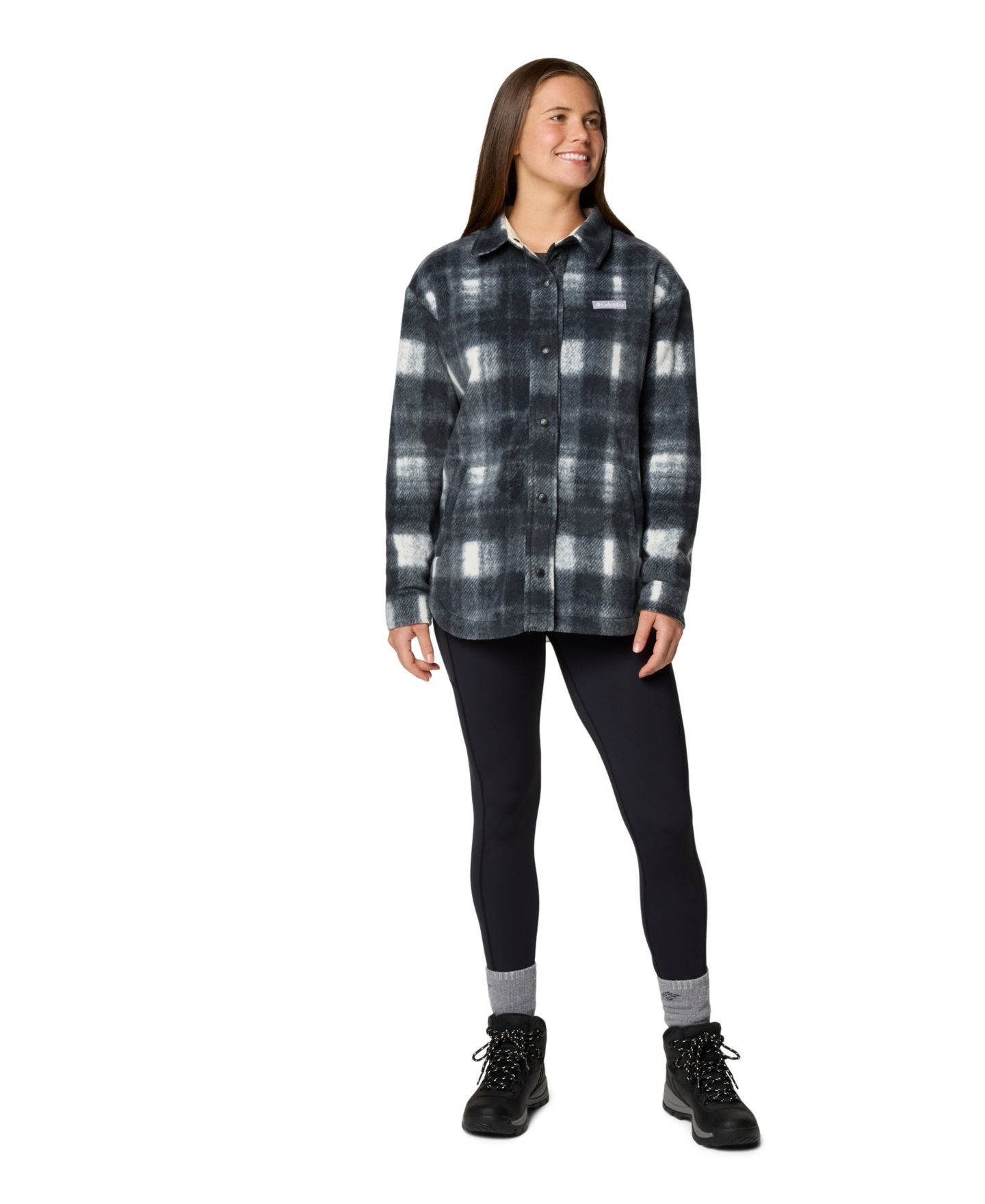 Женская куртка Columbia Benton Springs II Fleece Shirt Jacket, цвет: Меловой — фото 2