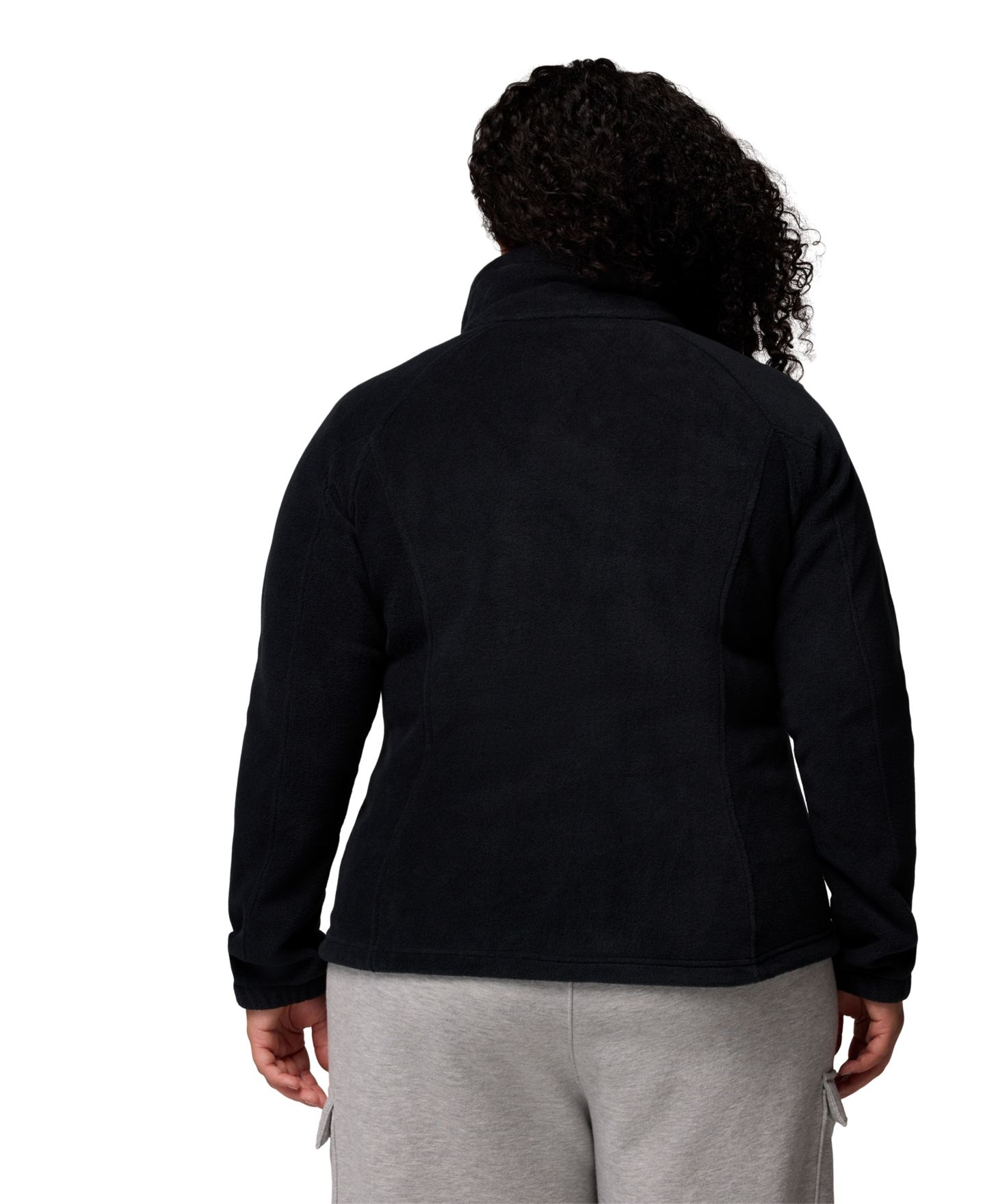 Женская куртка Columbia Plus Size Benton Springs Fleece, цвет: Чёрный — фото 7