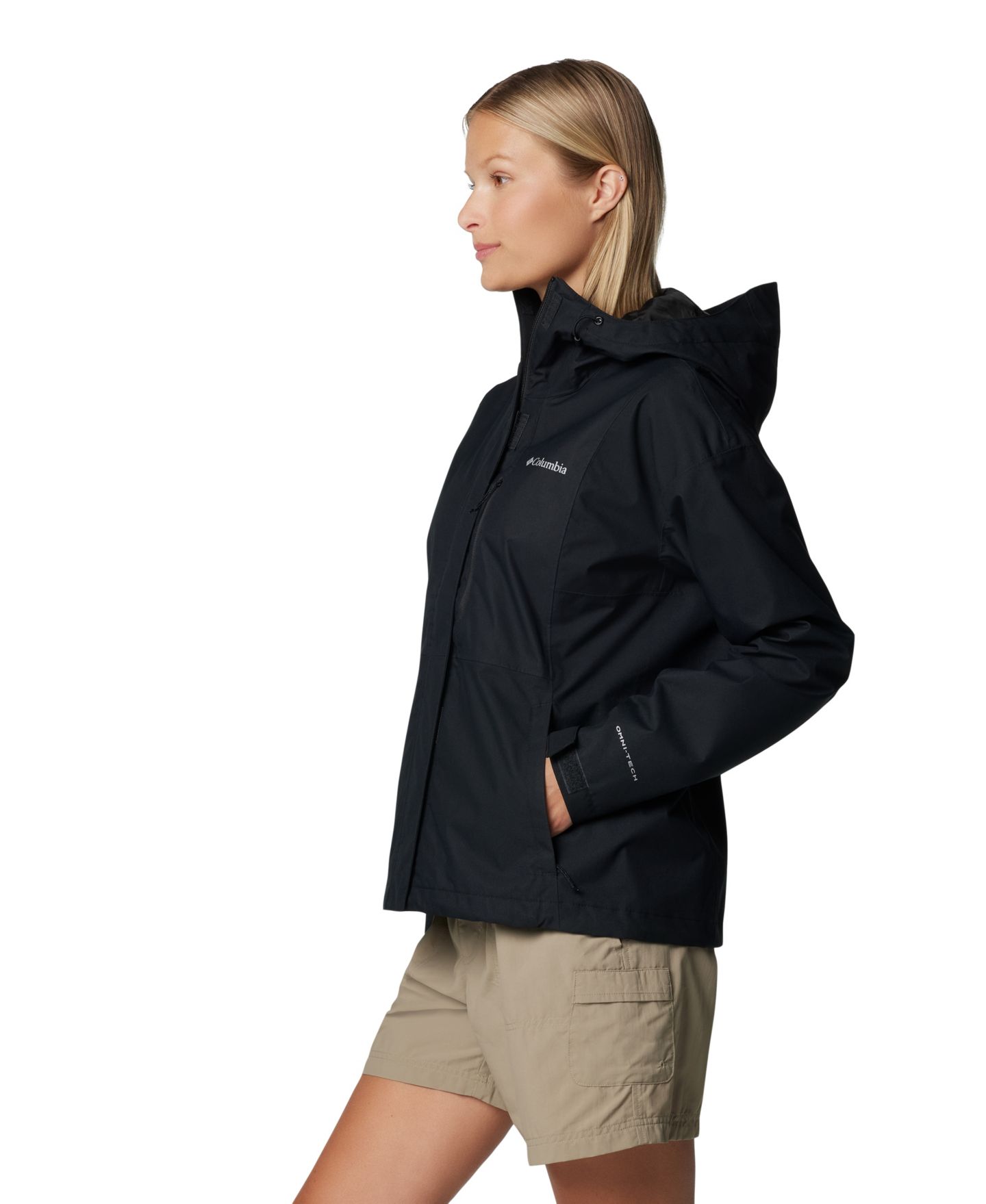 Женская куртка Columbia Hikebound II Hooded Waterproof, цвет: Чёрный — фото 4
