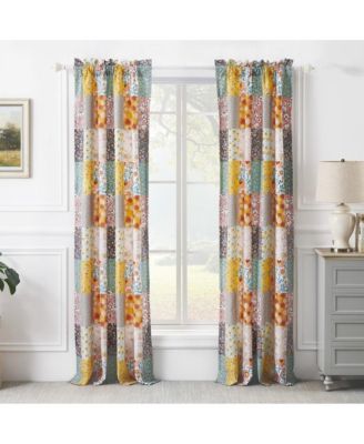 Carlie Curtain Panel Pair - Set of 2 - 50x84" and 3x24"