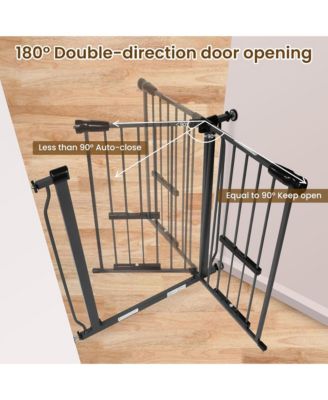 BalanceFrom Walk Thru Safety Gate, Fits 29.1-38.5" Openings, 36” Tall, Graphite