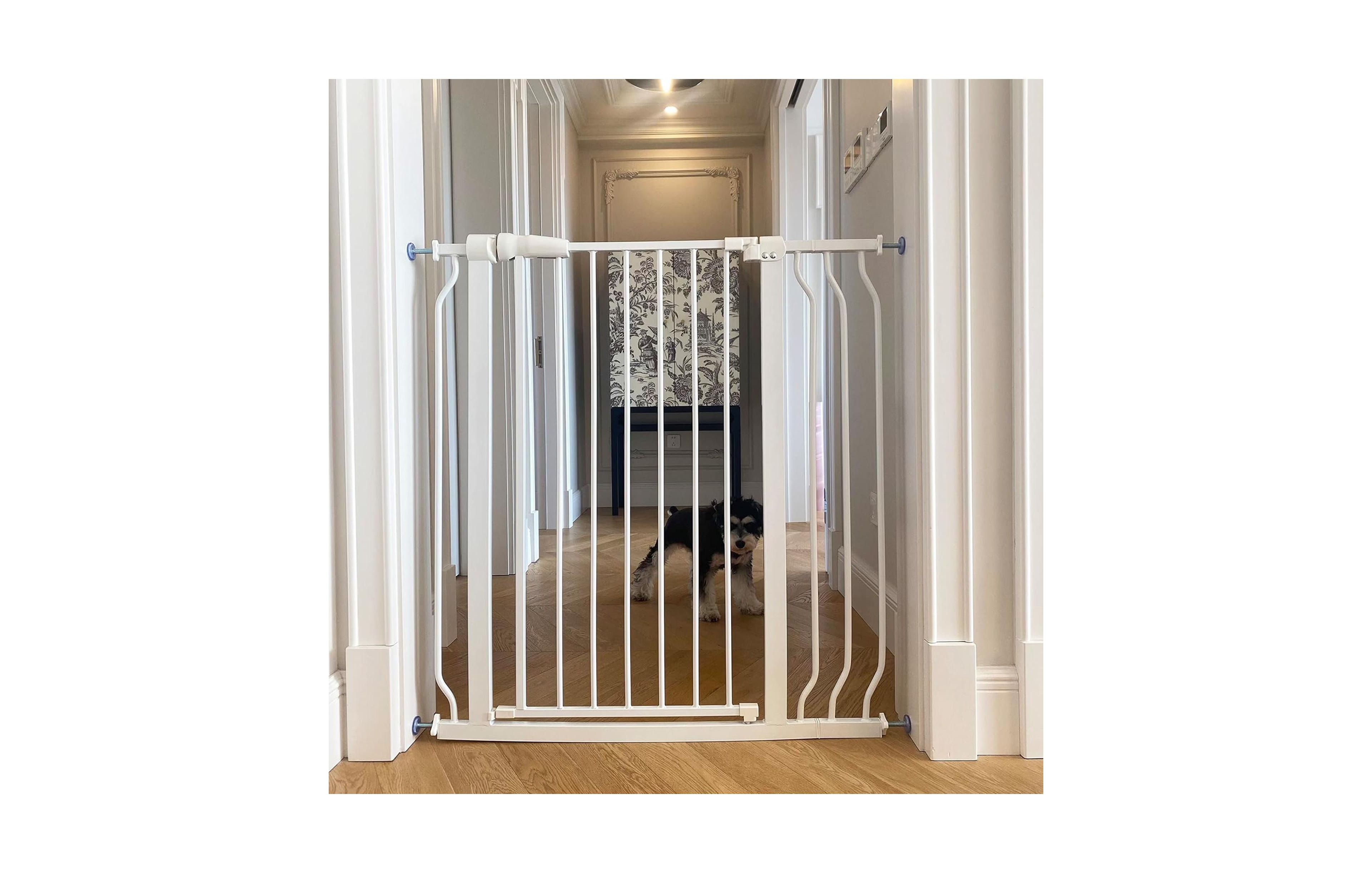 BalanceFrom Fitness BalanceFrom Walk Thru Safety Gate, Fits 29.1-38.5" Openings, 36" Tall, White