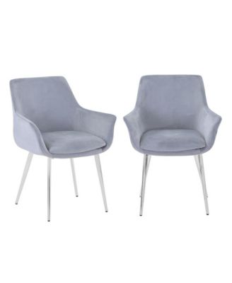 Stella Contemporary Modern Upholstered Platinum Dining Chair