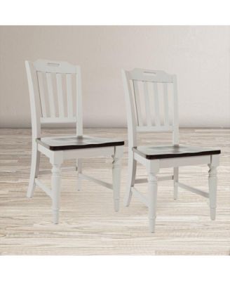 Orchard Park Farmhouse Solid Rubberwood Slatback Chair