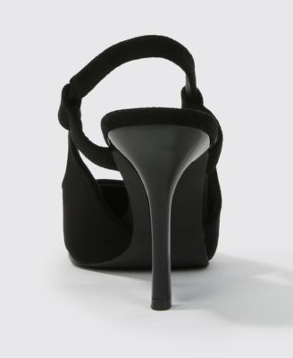 women's Euphemie Microfiber Suede Slingback Pumps