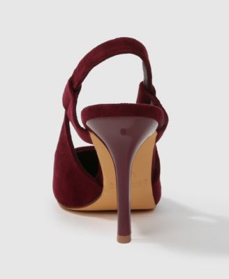 women's Euphemie Microfiber Suede Slingback Pumps