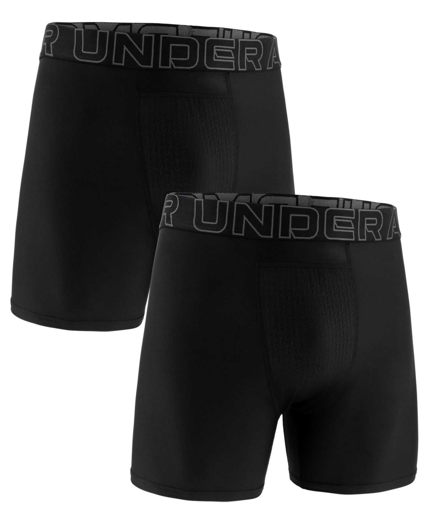 Трусы-боксеры Performance для мужчин, 2 шт. — Under Armour, цвет: Чёрный — фото 1