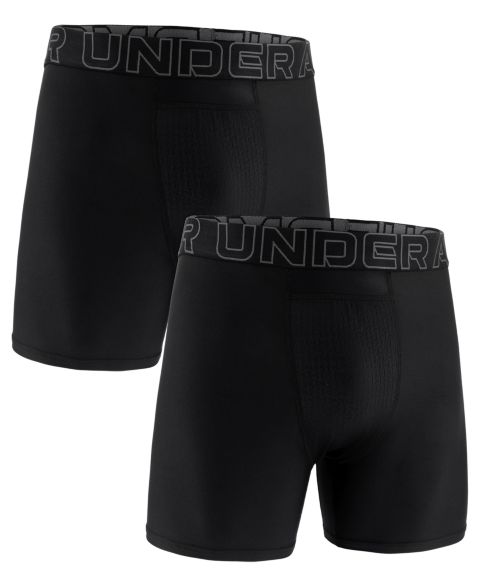Трусы-боксеры Performance для мужчин, 2 шт. — Under Armour, цвет: Чёрный