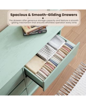 9-Drawer Dresser for Bedroom, Large Double Chest of Drawers with Deep Storage & Wide Top