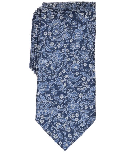 Мужские галстуки Michael Kors Paraza Floral Tie, цвет: Синий