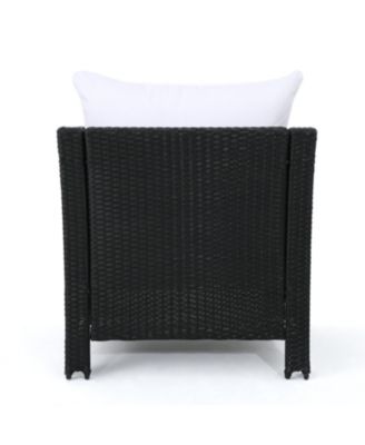 Wicker Club Chairs with Water-Resistant Cushions