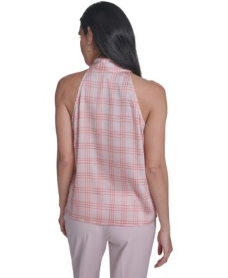 Women's Sleeveless Tie-Neck Top