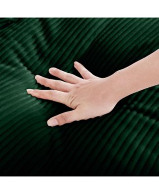 Modern Green Corduroy 2-Seater Sofa