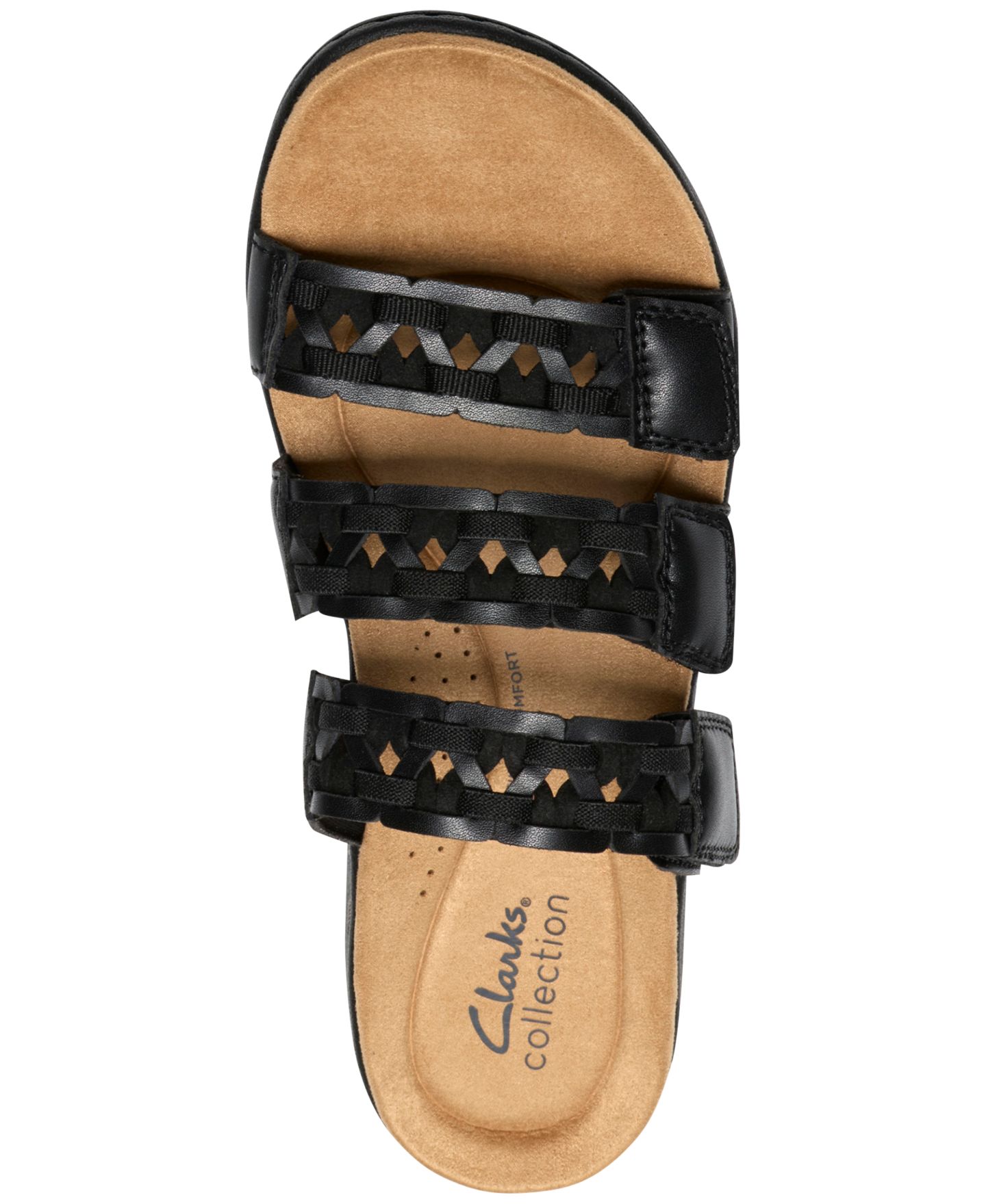 Женские сандалии Clarks Collection Laurieann Emma Round Toe, цвет: Чёрный кожаный — фото 4