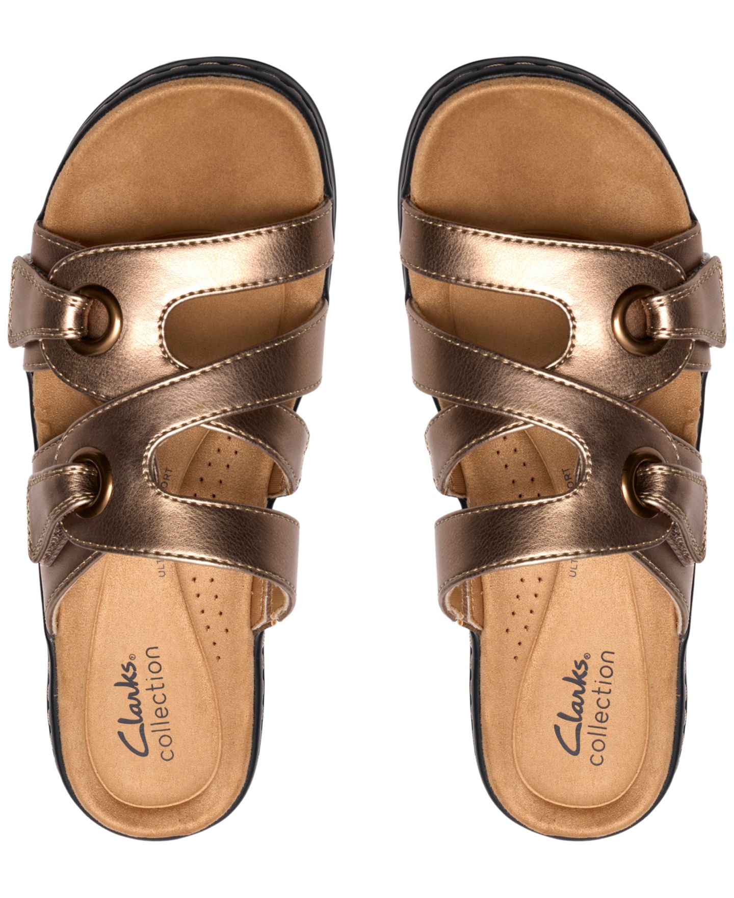 Женские сандалии Clarks Collection Merliah2 Cove Round Toe, цвет: Золотой металлик — фото 7
