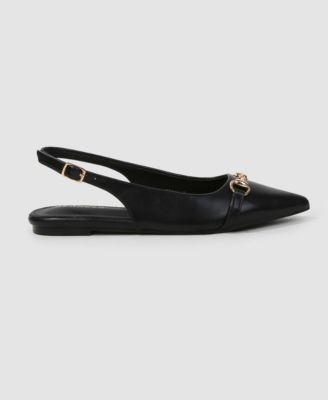 Women's Rio02 Slingback Flats with Gold-Tone Bit