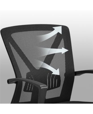 Mesh Office Chair Mid Back Desk Chair Adjustable Swivel Chair