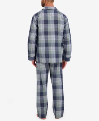 Men's Woven Button Down Pajama Sleep Set