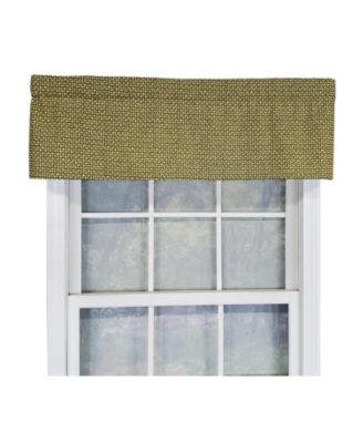 Cabana Trellis Window Treatment Tailored Premium Quality Valance 3" Rod Pocket 50" x 14" Yellow