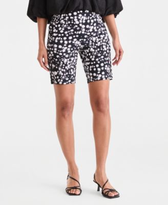 Women's Printed Pull-On Bermuda Shorts