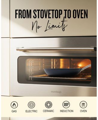 ALVA Maestro Nonstick Ceramic Frying Pan 3-Piece Set - Easy to Clean, Oven Safe and Made without PFAS, PFOA & PTFE