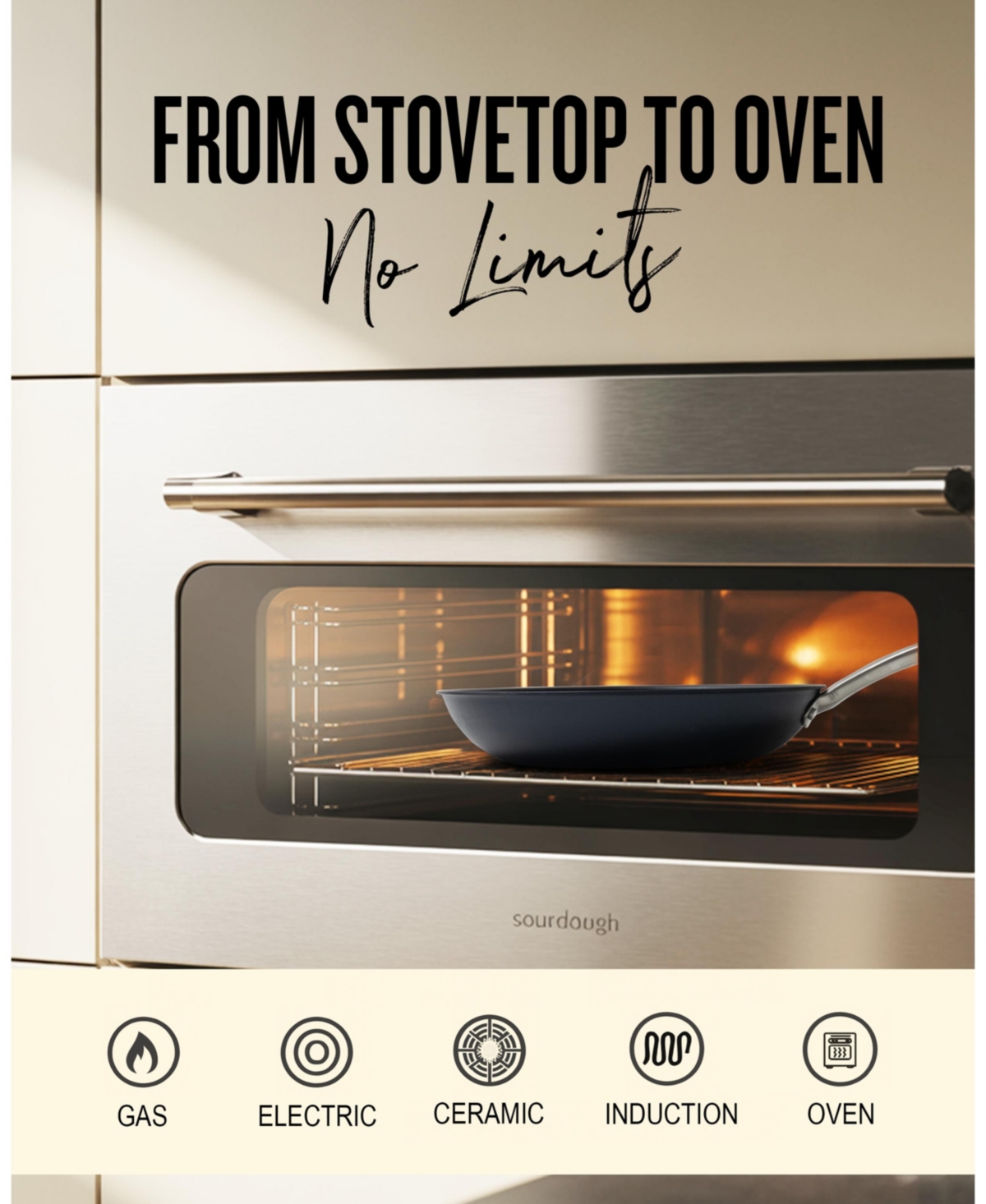 Alva Maestro 3pc Premium Ceramic Nonstick Frying Pan Set (8", 9.5", 11" Pans)