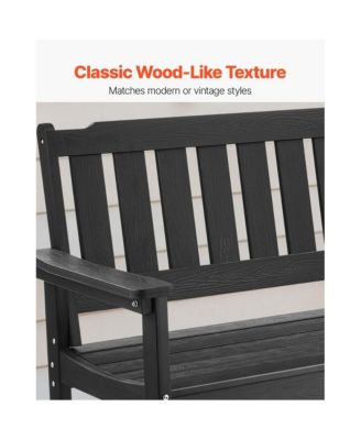 800 lbs Weight Limit Durable Outdoor Plastic Bench