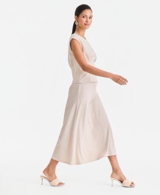 Women's Ponte Knit Midi Skirt