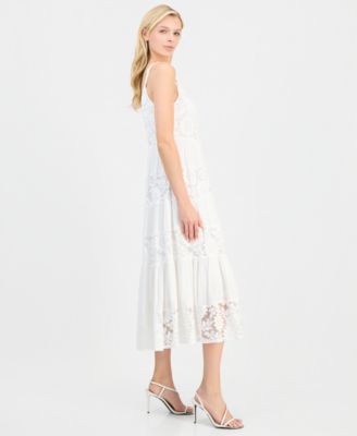 Women's Sleeveless Tiered Midi Dress