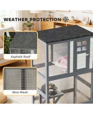 Wooden Large Cat House Cat House