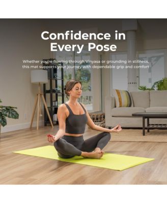 Durable Tear-Resistant Yoga Mat, Black