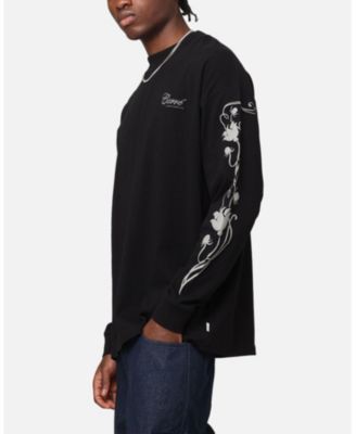 Men's Floral Oversized Long Sleeve T-Shirt