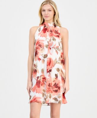 Women's Mock-Neck Shift Dress