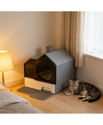 Easy to Clean Cat Litter Box Hooded Cat Litter Box